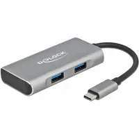 DeLOCK Hub - 2 x USB 3.2 Gen 2 + 2 x USB-C 3.2 Gen 2