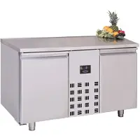 CombiSteel Gastro Edelstahl Kühltisch Kühltheke Kühlung -2/+8°C 2 Türen 1/1GN