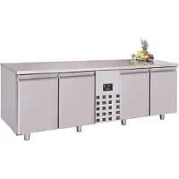 CombiSteel Gastro Edelstahl Kühltisch Kühltheke Monoblock -2/+8°C 4 Türen GN 1/1 1013 L