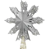 Broste Copenhagen - Christmas Star Christbaumspitze Ø 30 cm, silber