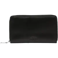 s.Oliver Leder Geldbörse Portemonnaie Wallet Extra Large Grey / Black schwarz