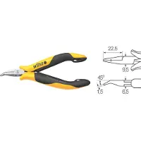 Wiha Z 36 1 04, Spitzzange, Stahl, Schwarz, Gelb, 12 cm, 60 g