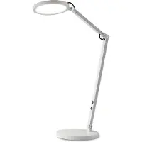 FABAS LUCE Regina - , weiße, verstellbare Tischlampe - integrierte 9-W-Touch-LED, dimmbar, CCT (3000 K, 4000 K, 5000 K, 6000 K)