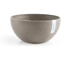Ecopot's Blumentopf "BRUSSELS Taupe", BxTxH: 25x25x12 cm