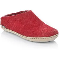 Glerups B-08-00 Damenhausschuhe, Pantoffel, Filz, Red, NEU - Haus - hüttenschuhe Damen Hausschuhe, Rot