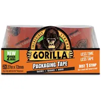 Gorilla Sports Packaging Tape Tough & Wide 72mmx27m