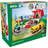BRIO Spielzeug - Hauptbahnhof Set - 37 Teile 33989 - - One Size - Züge