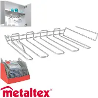 Metaltex MyChristal Weinglashalter Polytherm 38 x 26 x 7 cm / Gläserhalter / Raumsparer