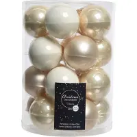 Ksd Weihnachtsbaumkugeln Glas Ø 6 cm 20 Stück perle mix