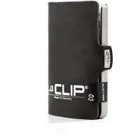 I-CLIP Original Kartenhalter mit Geldklammer - Schlanke Geldbörse aus Glattleder - Ledergeldbörse - Premium Geldbörse - Kartenhalter - Soft Touch