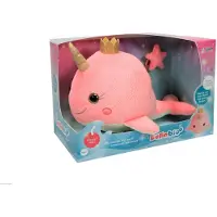 GIPSY TOYS BellaBloo Musikalisches und leuchtendes Narwal-Plüschtier, 35 cm