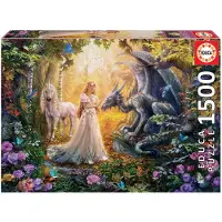 Educa Puzzle. Dragon, Princess and Unicorn 1500 Teile