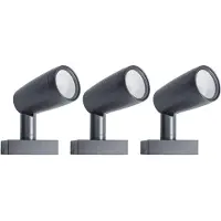 Ledvance SMART+, Außenspotbeleuchtung, Dunkles Grau, Aluminium, Glas, IP44, Eingang, Fassade, II