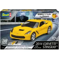 Revell 2014 Corvette Stingray, Fahrzeugmodell, 10 Jahr(e), Schwarz, Grau, Gelb, Land vehicle model, 86 mm, 179 mm