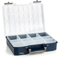 Raaco CarryLite 80 4x8-12, Blau, Polycarbonat (PC), Polypropylen (PP), 337 mm, 278 mm, 79 mm, 1,07 kg