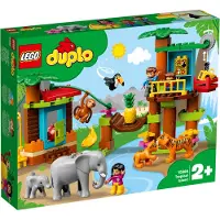 LEGO 10906 DUPLO Town Baumhaus im Dschungel Bauset, Lernspielzeug für Kleinkinder im Alter von 2 - 5 Jahren, mit 6 DUPLO-Tierfiguren