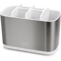 Joseph & Joseph EasyStore Steel Großer Zahnbürstenhalter - Weiß