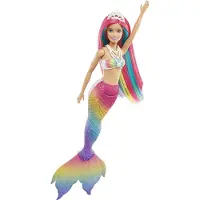 Barbie Dreamtopia Regenbogenzauber Meerjungfrau Puppe mit Farbwechsel