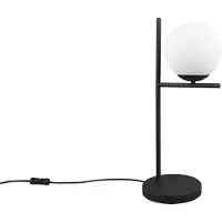 TRIO -Leuchten Tischleuchte PURE BH 18x52 cm schwarz Tischlampe Klemmleuchte