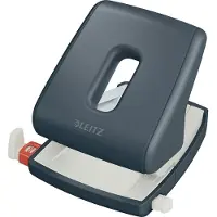 Leitz Locher 5004 Cosy, für bis zu 30 Blatt, minimalistisches Design, grau