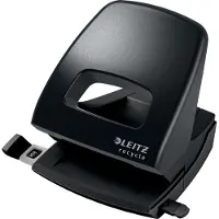 Leitz Locher 5003 Recycle, für bis zu 30 Blatt, NeXXt-Technologie, ergonomische Griffmulde