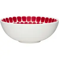 Arabia Tuokio Deep Plate, red, 18 cm