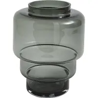 Markslöjd Akka Glasvase Grau 19,5 cm
