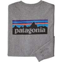 Patagonia - L/S P-6 Logo Responsibili-Tee - Longsleeve Gr XXL grau