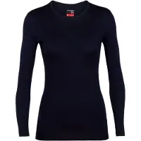 Icebreaker Funktionsunterhemd 260 Tech LS Crewe Midnight Navy Damen-L