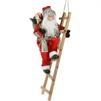 Nampook Weihnachtsmann auf Treppe stehend (rood)
