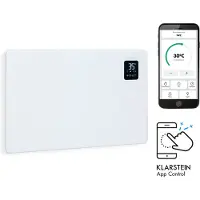Klarstein Elektroheizung, Konvektor-Heizung Freistehend oder Wandmontage, Elektroheizung Energiesparend, App-Control, Leise Heizung Elektrisch, Standgerät Heizkörper Elektrisch mit Thermostat, 1500 W