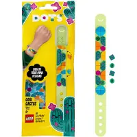 LEGO 41922 DOTS Kaktus Armband Bastelset für Kinder, Set zum Basteln eines Kinderarmbands