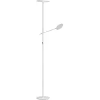 FABAS LUCE LED Stehleuchte Regina 90Ra 1880x500mm 36+12W Warmweiß Weiß dimmbar