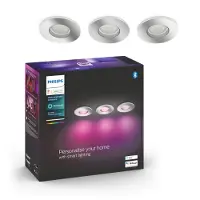 Philips Hue - Xamento Hue recessed chrome 3x5.7W - E