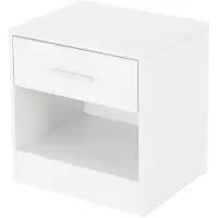 ML-Design | Nachttisch Love Wit Spaanplaat 30x36.5x38.5 cm | NADUVI