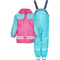 Playshoes 2tlg. Regenoutfit in Hellblau/ Pink | Gr.: 92