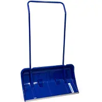Famanu Schneeschieber mit Aluminiumrand - Blau - 80 x 44 x 127 cm