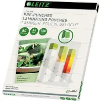 Leitz A4 Mehrfachperforierte 80 Mikron Laminierfolien 100 Einheiten