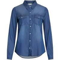 Vila Bista Denim Langarmhemd