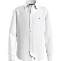Tommy Hilfiger Hemd Solid Poplin KB0KB06965 D Weiß Slim Fit