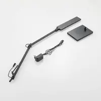 LINDBY LED-Schreibtischlampe Antisa, schwarz, CCT, dimmbar