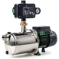 DAB EuroInox 40/50 M + Control-D Hauswasserautomat - 4.800 L/Std. - 1200W - Förderhöhe 58 m - Rostfreier Stahl - Geräuscharm - Bewässerung