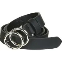 ONLY Taillengürtel "ONLRASMI FAUX LEATHER JEANS BELT", Damen, Gr. 85, schwarz (schwarz with silber buckle), Kunstfaser, unifarben, Gürtel Taillengürtel, Lederimitat, Topseller