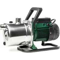 DAB GardenInox 132 M Gartenpumpe - 4.800L/Std. - 1490W - Förderhöhe 48m - Rostfreier Stahl - Inkl. Tragegriff - Bewässerungspumpe