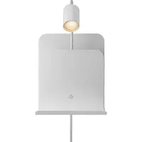 Nordlux Weiße Wandleuchte Roomi mit USB-Anschluss