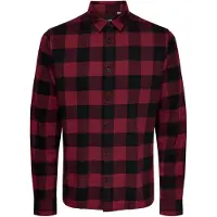 Only & Sons Hemd Gudmund 22007112 Dunkelrot Slim Fit