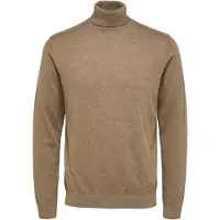 SELECTED MEN Herren Pullover & Cardigans Slhberg Roll Neck Noos - Bruin - Größe L