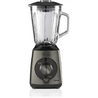Black & Decker BXJB1000E, Kochmixer, 1,5 l, Pulsfunktion, Eis-Crusher, 1000 W, Schwarz, Transparent