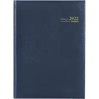 Brepols Bremax Buchkalender 2027 DIN A4 1 Woche / 2 Seiten Deutsch, Englisch, Französisch, Italienisch, Niederländisch, Spanisch Blau