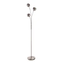 LumenXL Moderne Stehleuchte mit Rauchglas, 3-flammig - Campbell